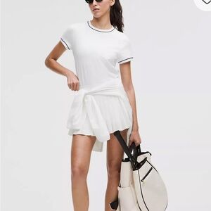 Lululemon Crewneck Tennis Short-Sleeve Shirt white size M